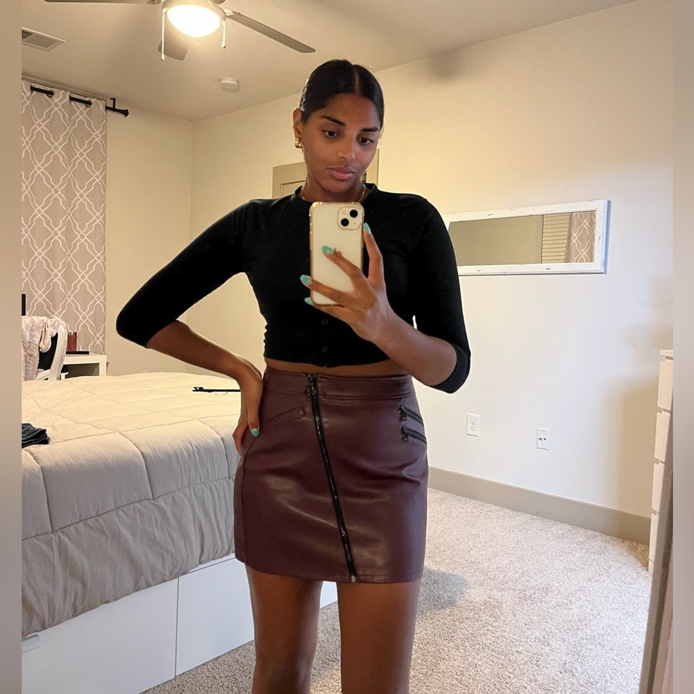 COPY - Mini Faux Leather Skirt